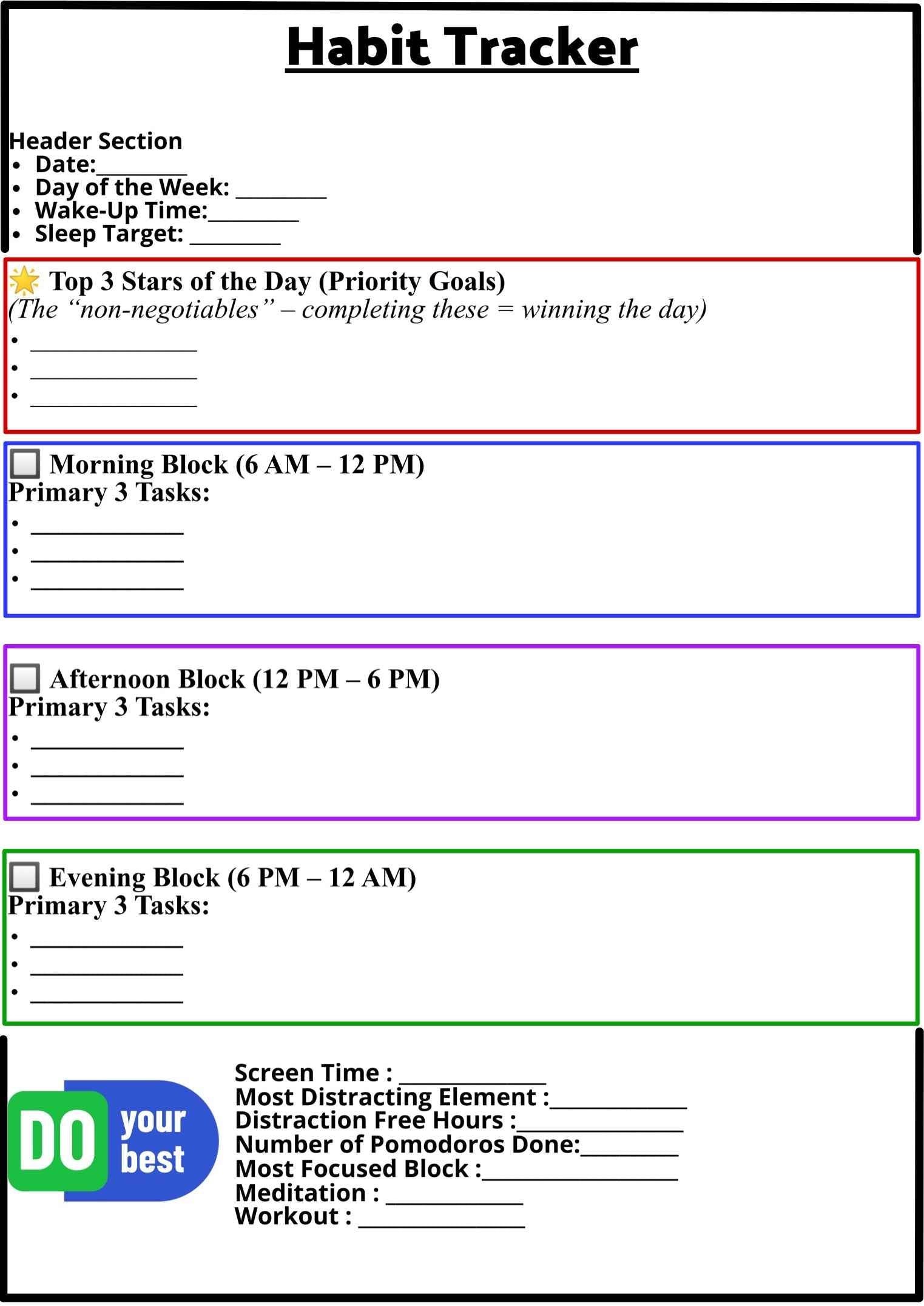 The Habit Tracker